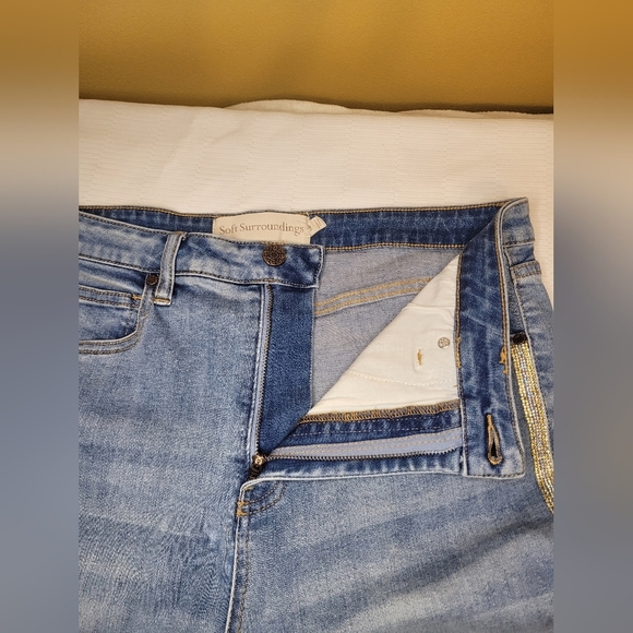 Soft Surroundings Bedazzled Capris sz 14P 3FE11 - Picture 8 of 10